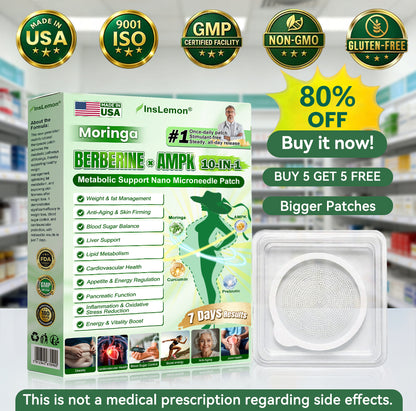 𝐅𝐃𝐀 𝐑𝐞𝐠𝐢𝐬𝐭𝐞𝐫𝐞𝐝 & 𝐆𝐌𝐏 𝐂𝐞𝐫𝐭𝐢𝐟𝐢𝐞𝐝 ⚓| 𝐈𝐧𝐬𝐋𝐞𝐦𝐨𝐧® 𝗠𝗼𝗿𝗶𝗻𝗴𝗮 × 𝗕𝗲𝗿𝗯𝗲𝗿𝗶𝗻𝗲 × 𝗔𝗠𝗣𝗞 𝟭𝟬-𝗶𝗻-𝟭 𝗠𝗲𝘁𝗮𝗯𝗼𝗹𝗶𝗰 𝗦𝘂𝗽𝗽𝗼𝗿𝘁 𝗡𝗮𝗻𝗼 𝗠𝗶𝗰𝗿𝗼𝗻𝗲𝗲𝗱𝗹𝗲 𝗣𝗮𝘁𝗰𝗵 | ✅ 𝐁𝐚𝐜𝐤𝐞𝐝 𝐛𝐲 𝐒𝐜𝐢𝐞𝐧𝐭𝐢𝐟𝐢𝐜 𝐄𝐯𝐢𝐝𝐞𝐧𝐜𝐞 | 𝟏𝟎-𝐢𝐧-𝟏 𝐅𝐨𝐫𝐦𝐮𝐥𝐚 | 𝐑𝐞𝐬𝐮𝐥𝐭𝐬 𝐢𝐧 𝟓 𝐃𝐚𝐲𝐬💕