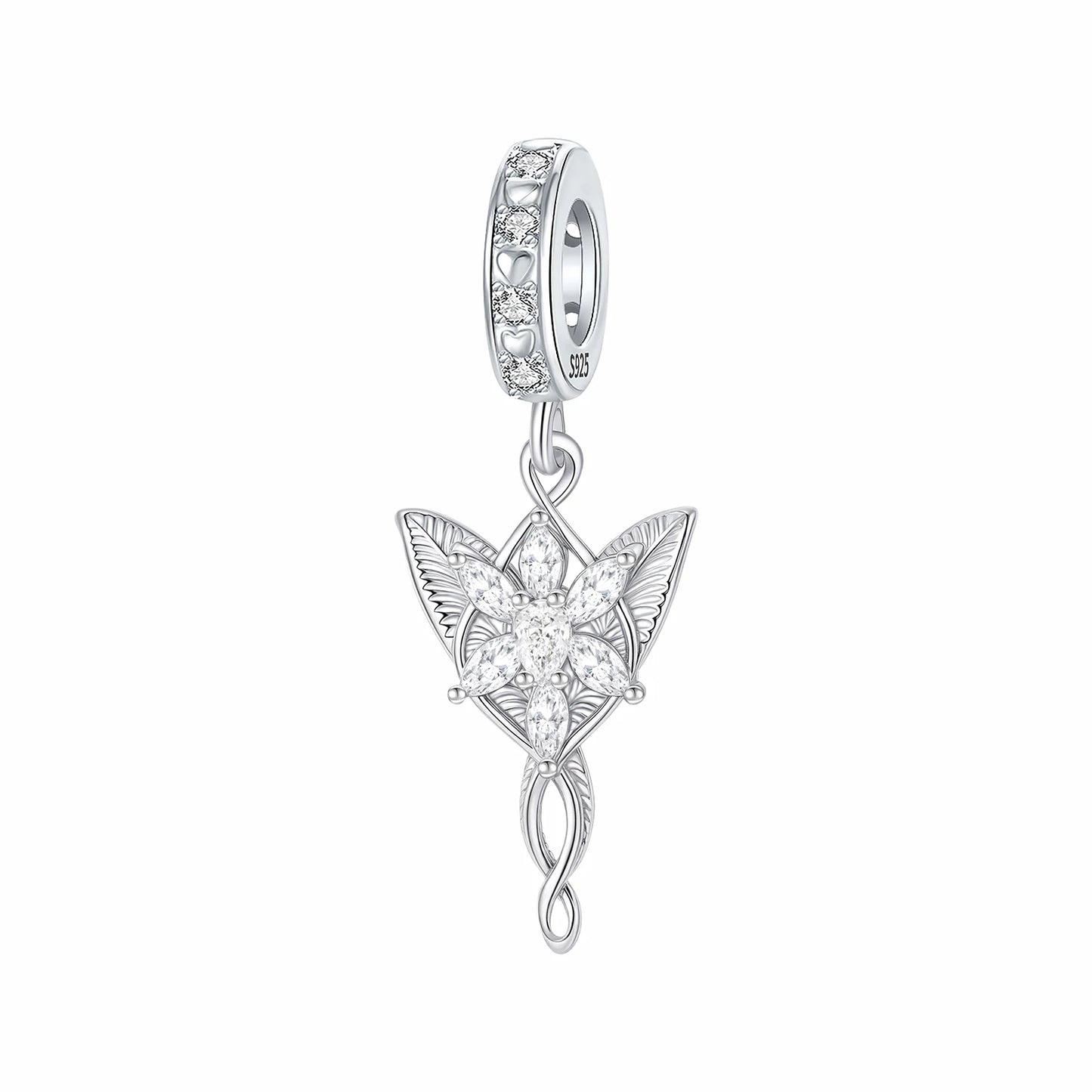 Star Crystal  charms s925 sterling silver charm fit original bracelet Diy female jewelry