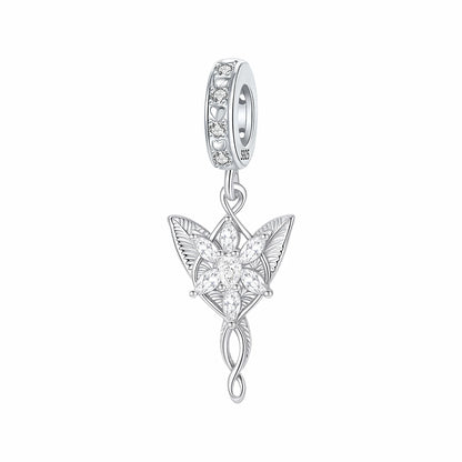 Star Crystal  charms s925 sterling silver charm fit original bracelet Diy female jewelry