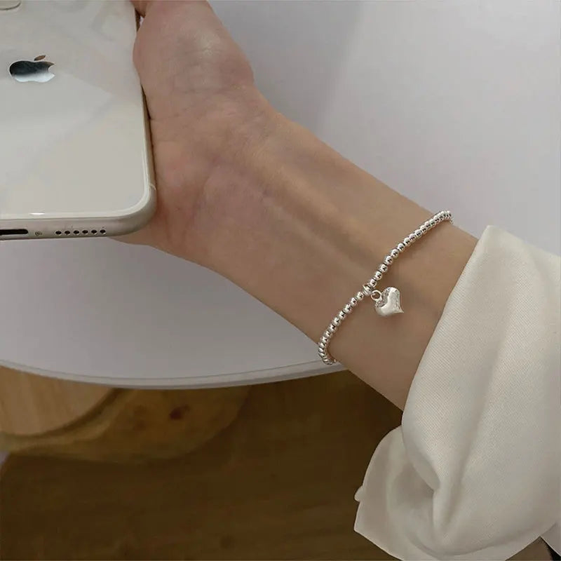 Silver Adjustable love Bracelet for Women Elegant Vintage Geometric Lucky Punk Fashion Jewelry Bracelet Party Gifts Dropshipping